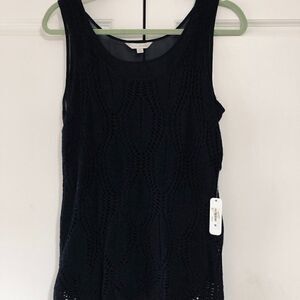NWT: Charming Charlie Black Knit Top‎